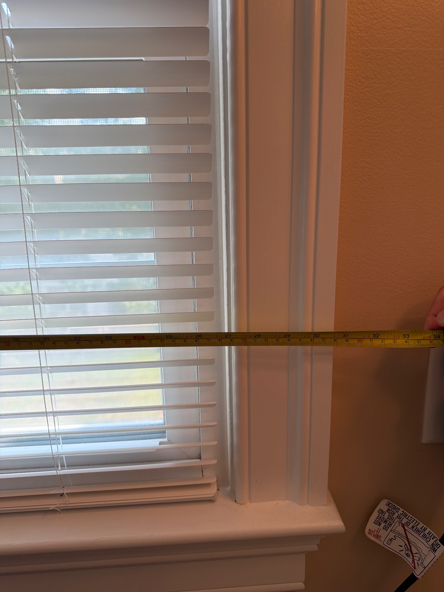 Tape in place: Window, side to side